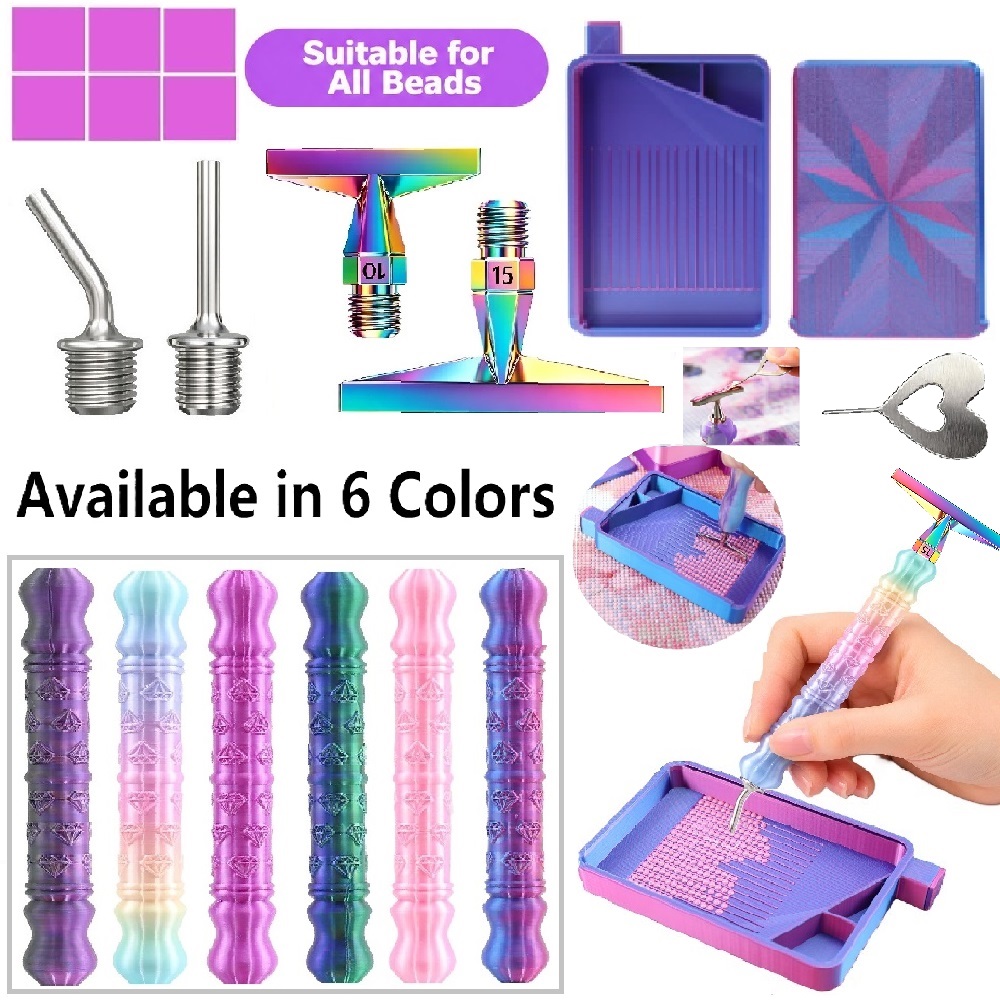 Correction Pen Fine - 3D Diamantpatroon Dotting Pen Tool Accessoireset,