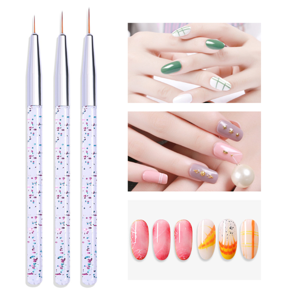 Correction Pen Fine - LINMANDA 3-delige nagelkunst penset met fijne