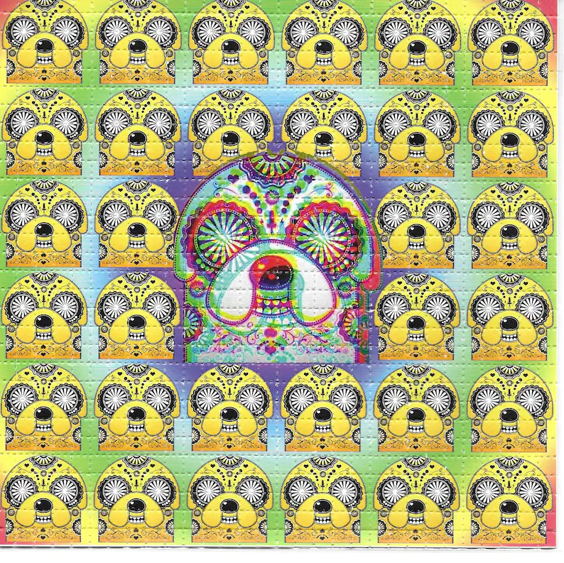 Ink Blotter Paper - Crazy Time Psychedelische LSD Zuurvrij Blotter