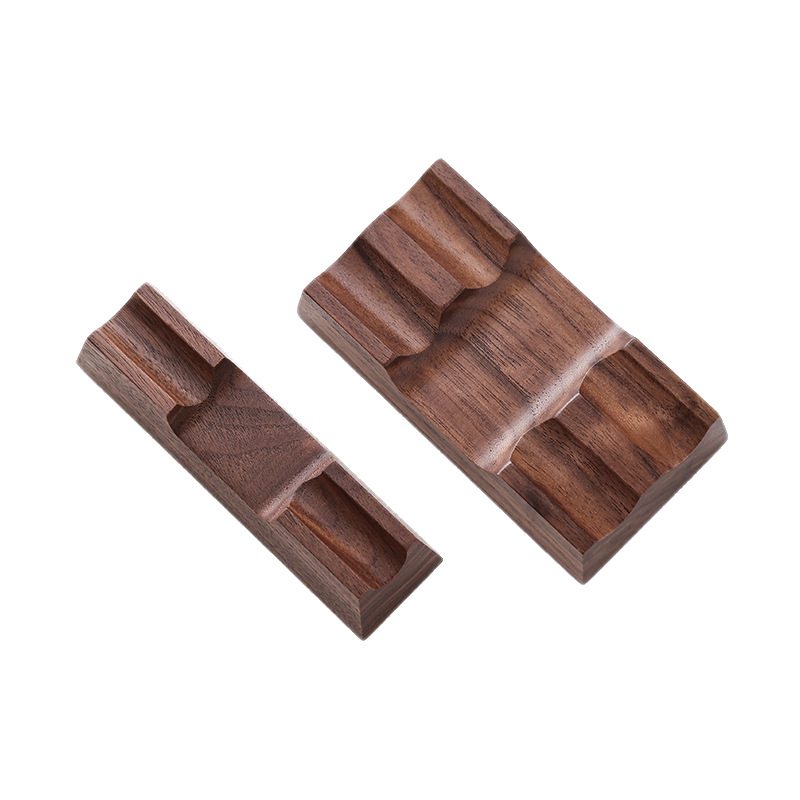 Pen Rest Single - Walnoot houten penhouderstandaard voor dip-/vulpen Massief