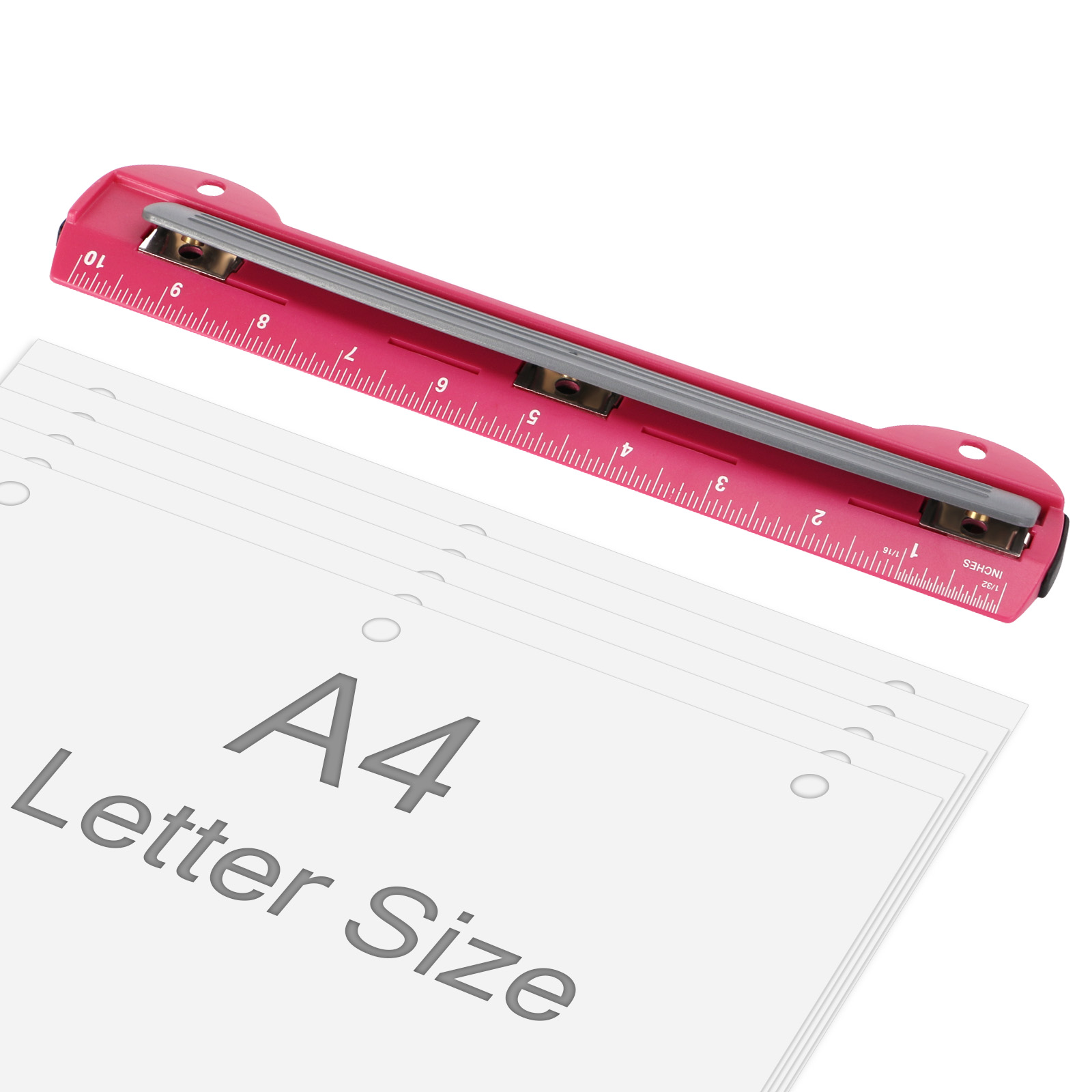 Binder A4 Lever - EAGLE 3-gaats pons voor A4/letterpapier Draagbare