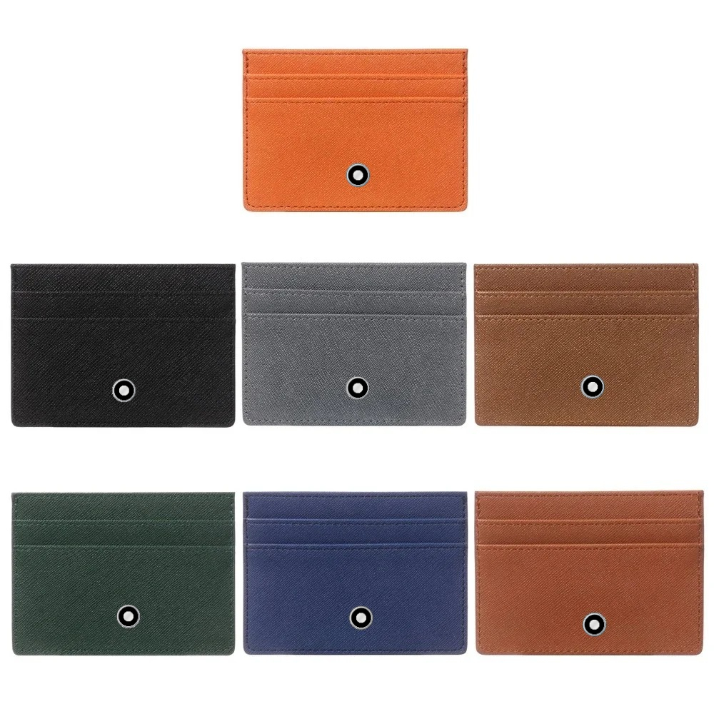 Index Card Holder - Minimalistische dames heren lederen slanke portemonnees