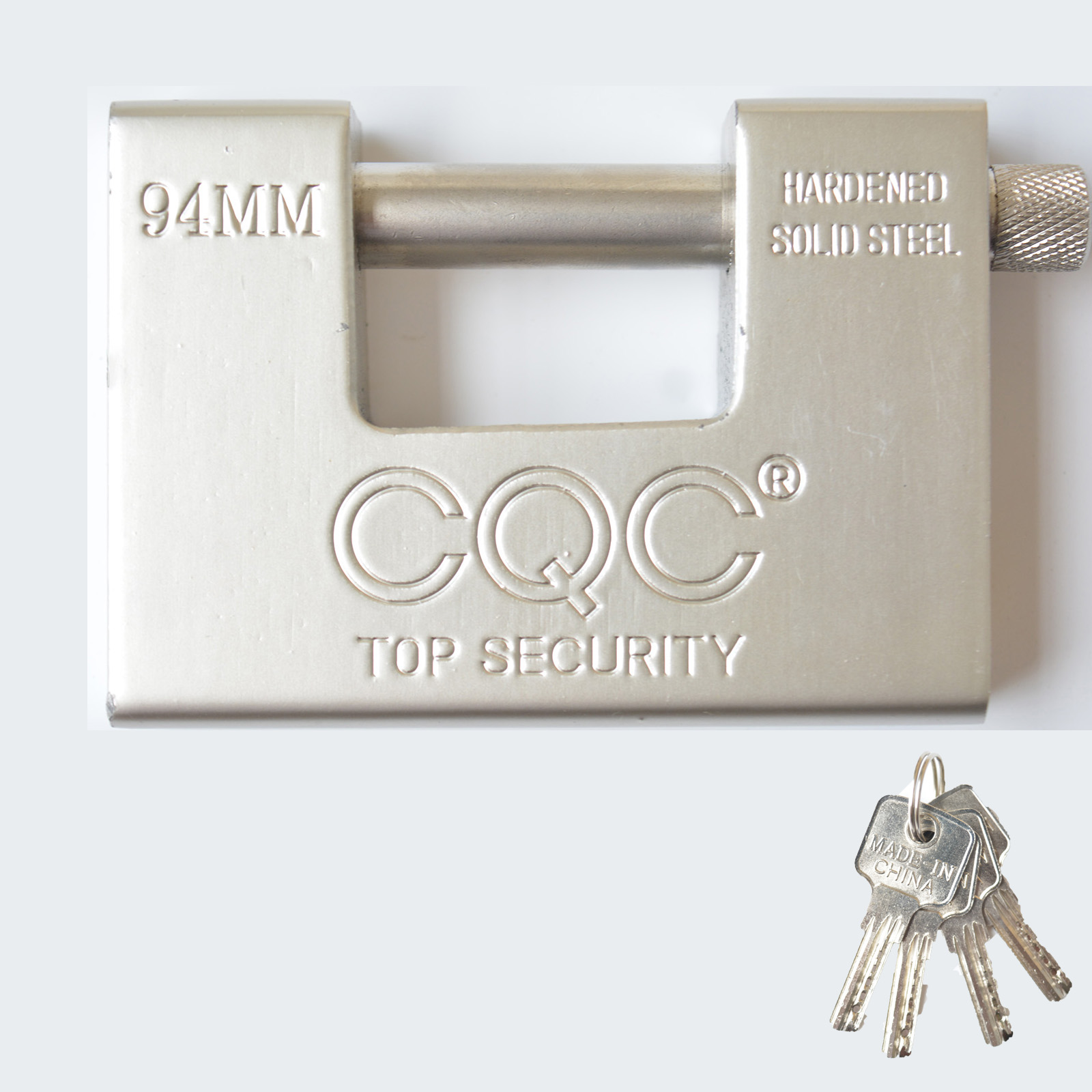 Letter Opener Brass - 94mm Hangslot met Sleutel Zware D-vormige
