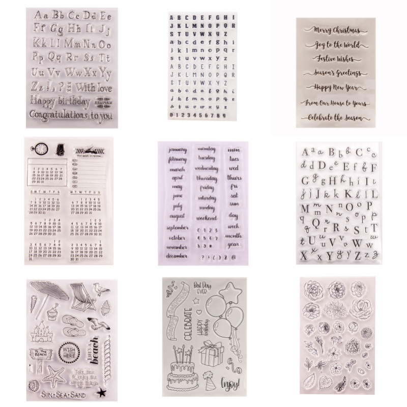 Rubber Date Stamp - Datum Week Maand Nummer Symbool Rubberen