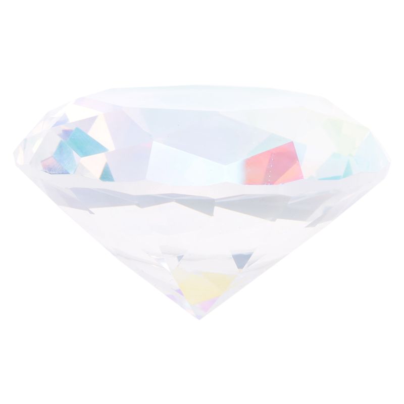 Paper Weight Crystal - AT84-60Mm Kristal Diamant Presse-papier Decoratieve Rainbow