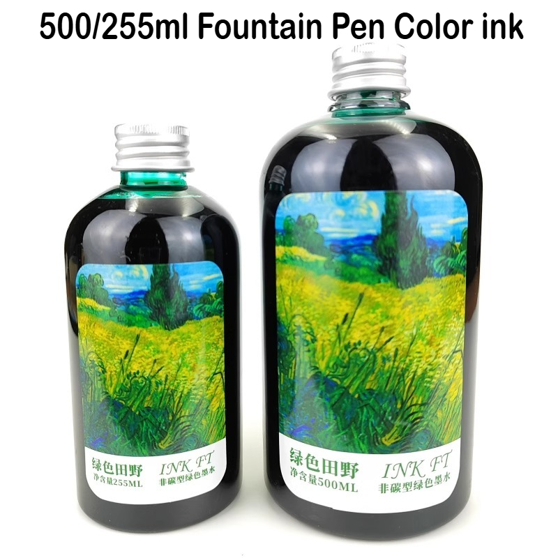 Fountain Pen Bottled Ink - 500 ml/255/50 ml 24 Kleuren Gebotteld