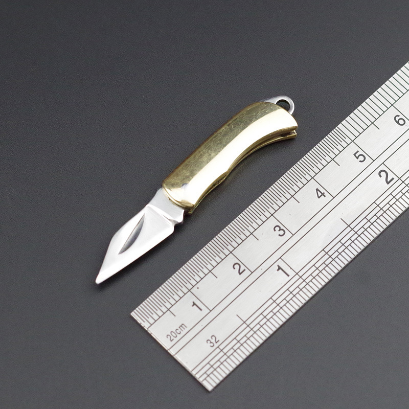 Letter Opener Brass - Messing Pocket Zakmes Draagbare Sleutelhanger Briefopener
