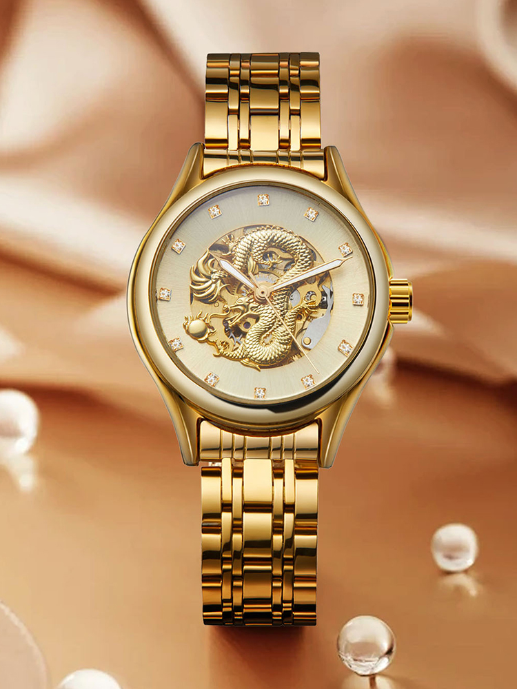Paper Weight Crystal - T-WINNER High-end luxe draak vrouw horloge