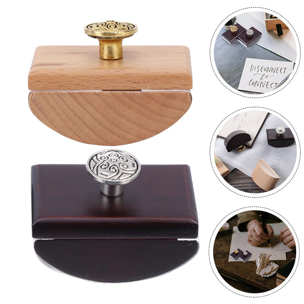 Ink Blotter Paper - 2 stuks houten rocker blotter inktabsorberend