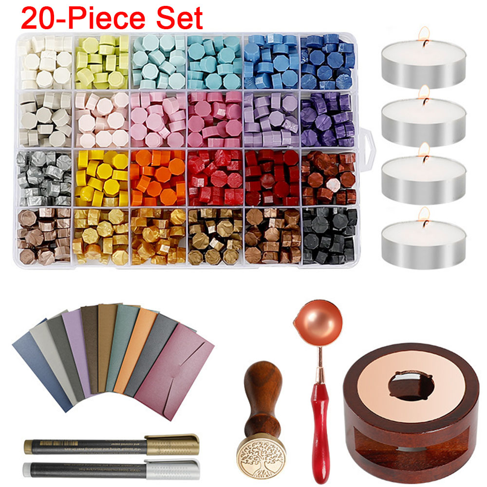 Wax Seal Stamp Set - 20 stks/set Lakzegel Stempel Set met
