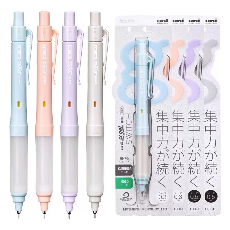 Mechanical Pencil 0.3 - Uni M5-1009GG&UL-S Alpha-Gel Switch mechanisch potlood