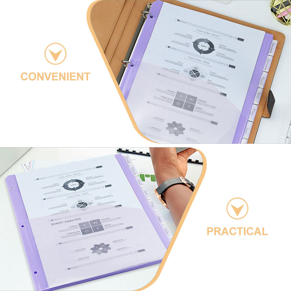 2Sets A4 PP Plastic Binder Ver - Tab Divider A4 recensie en prijs