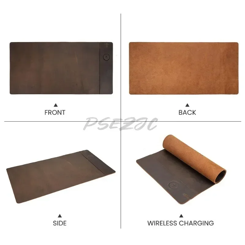 Vintage koeienhuid muismat met - Leather Desk Pad recensie en prijs