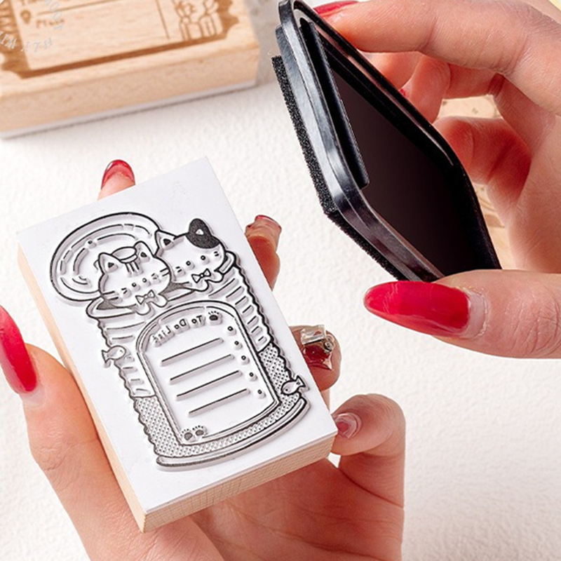 Leuke Kat Houten Rubberstempel - Rubber Date Stamp recensie en prijs