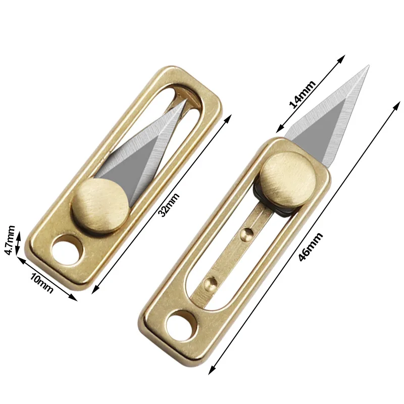Mini-mes van messing en roestv - Letter Opener Brass recensie en prijs