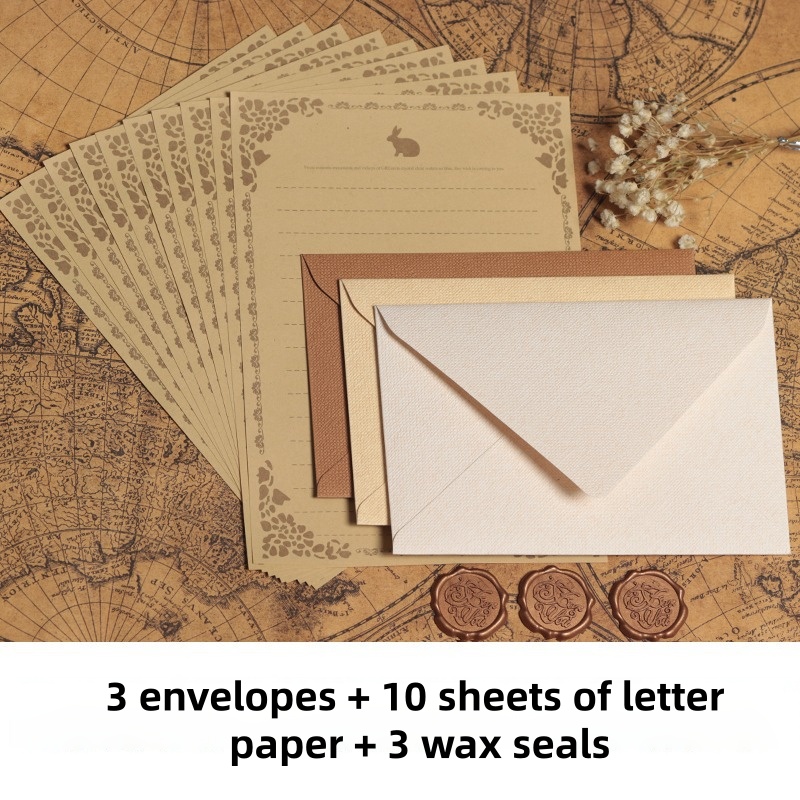 16 STKS Vintage linnen envelop - Wax Seal Stamp Set recensie en prijs