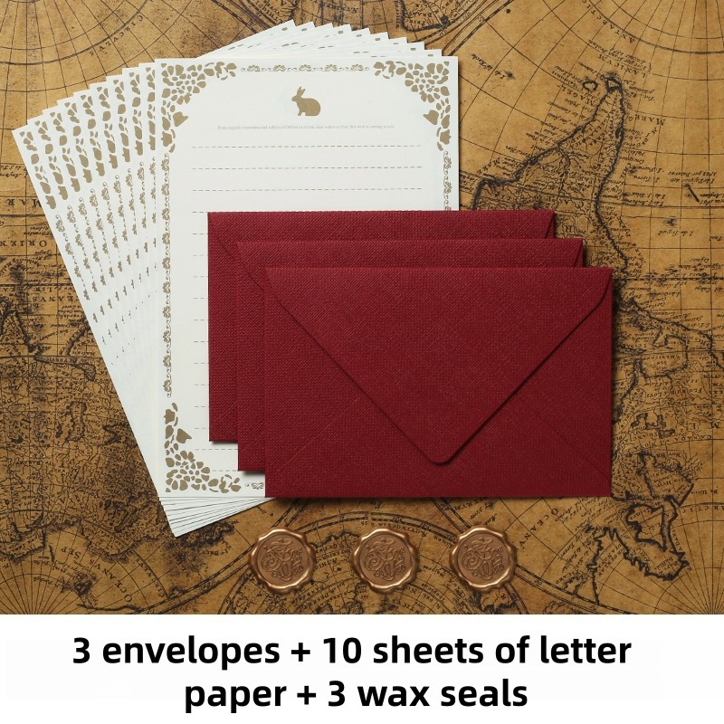 16 STKS Vintage linnen envelop - Wax Seal Stamp Set recensie en prijs