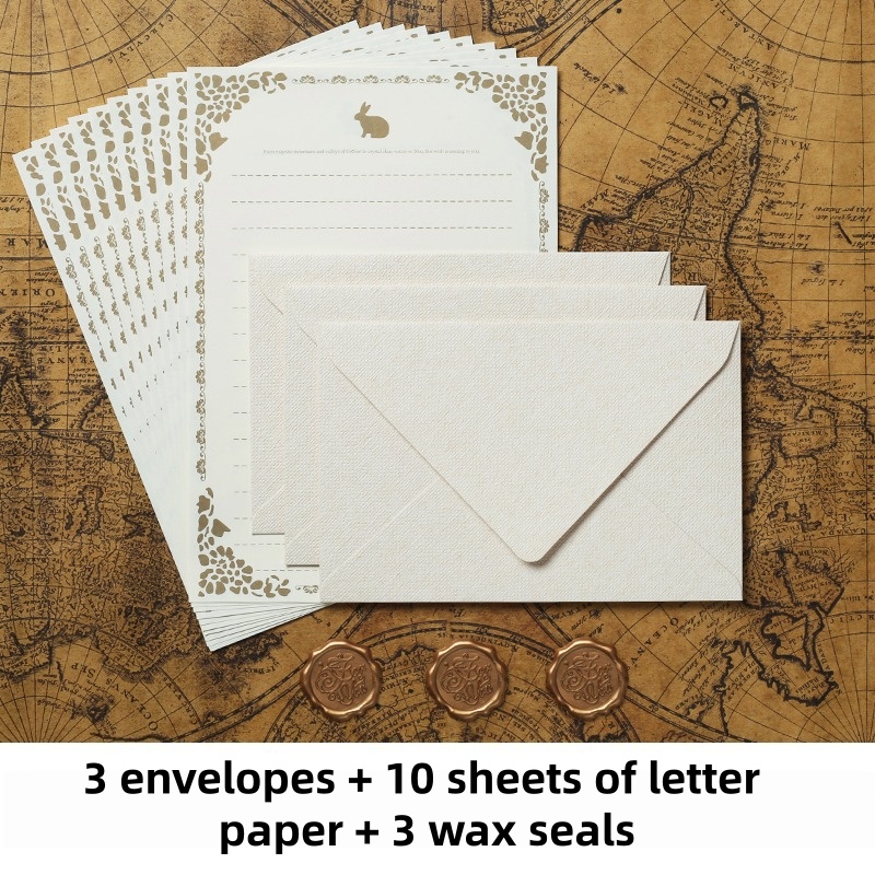 16 STKS Vintage linnen envelop - Wax Seal Stamp Set recensie en prijs