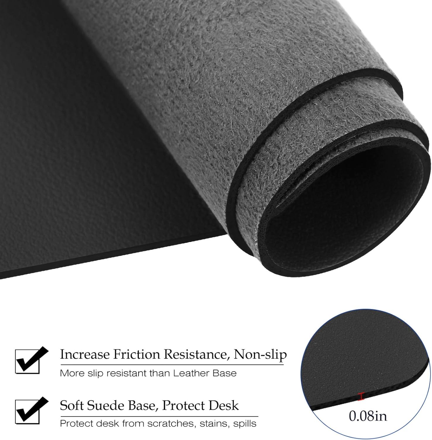 Groot formaat lederen bureau-o - Leather Desk Pad recensie en prijs