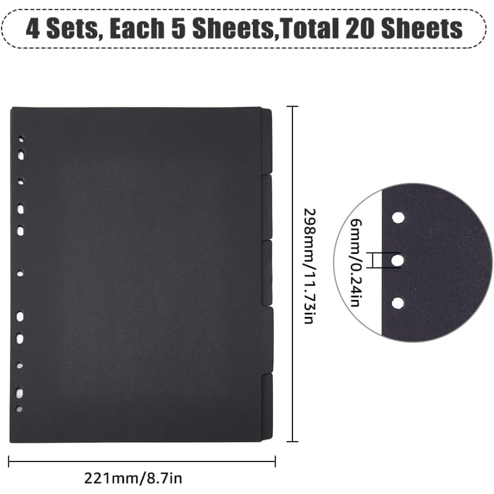 20 vellen 5-tabs bindmiddelver - Tab Divider A4 recensie en prijs