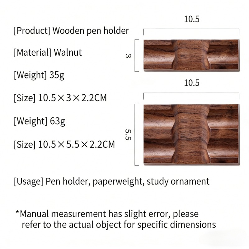 Walnoot houten penhouderstanda - Pen Rest Single recensie en prijs