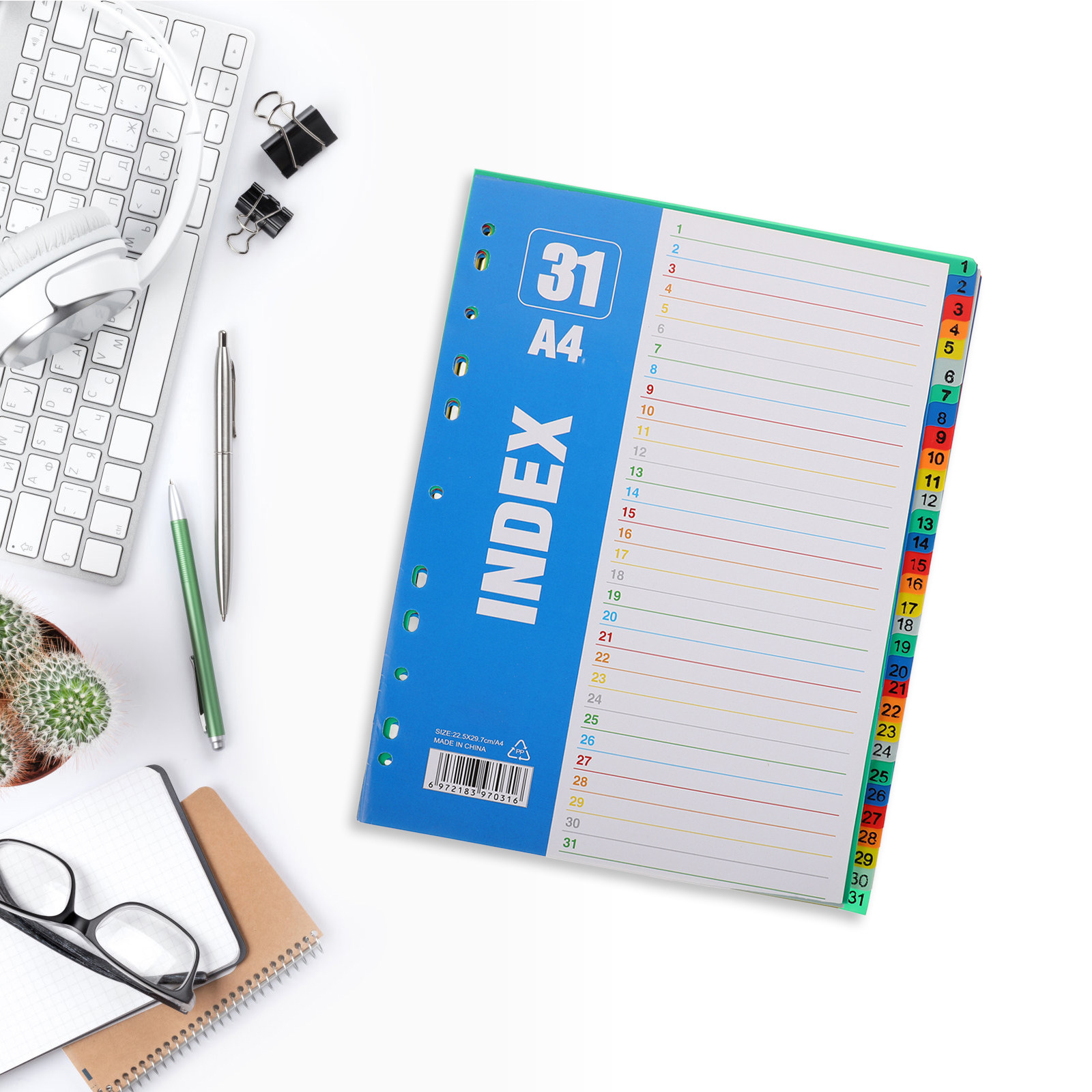 1 set A4 11-gaats nummerbladen - Tab Divider A4 recensie en prijs