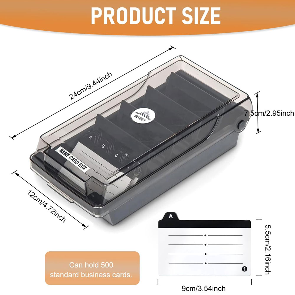 Desktop visitekaartjesdoos, gr - Card Index Box recensie en prijs