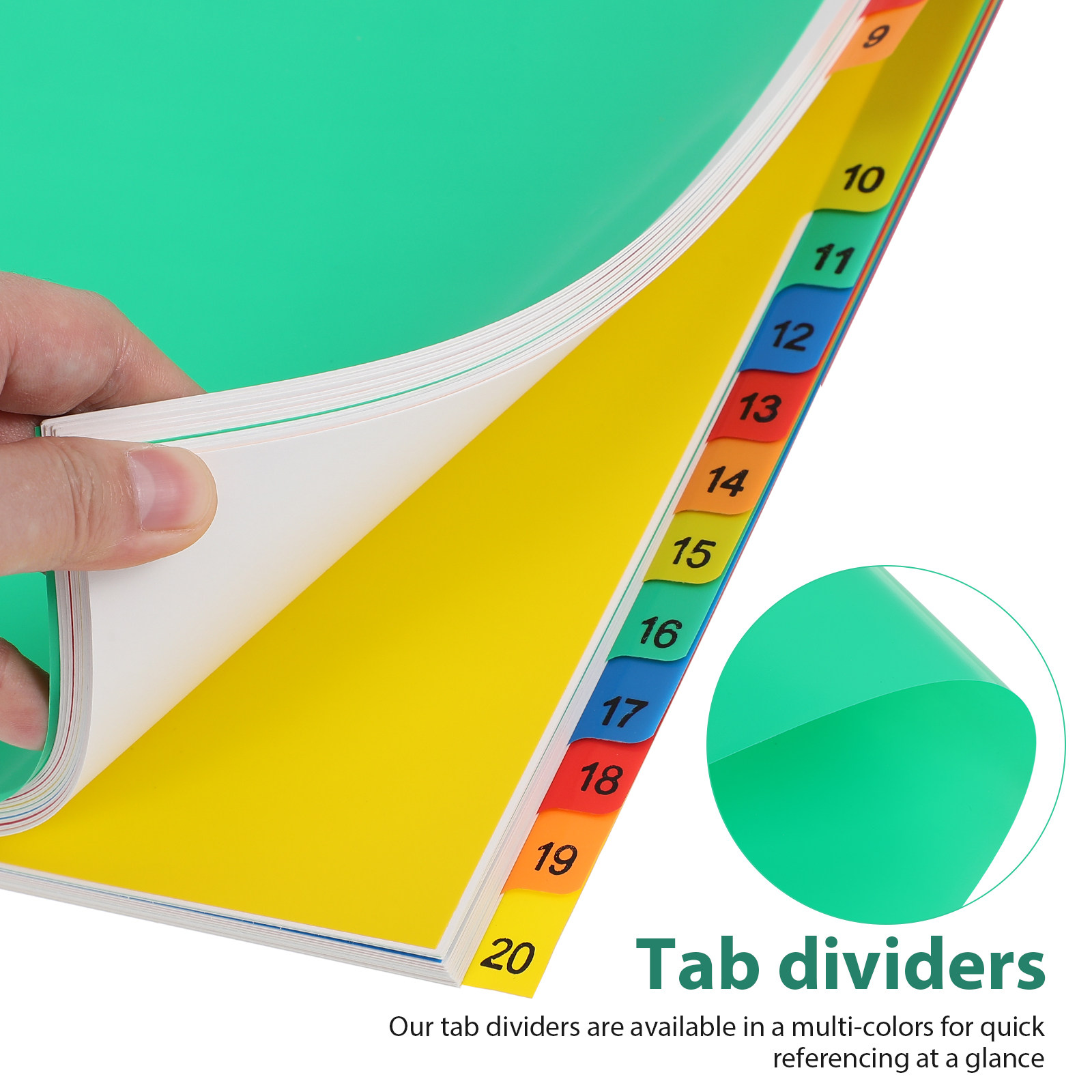 A4 Kleurrijke Plastic Tabbladv - Tab Divider A4 recensie en prijs