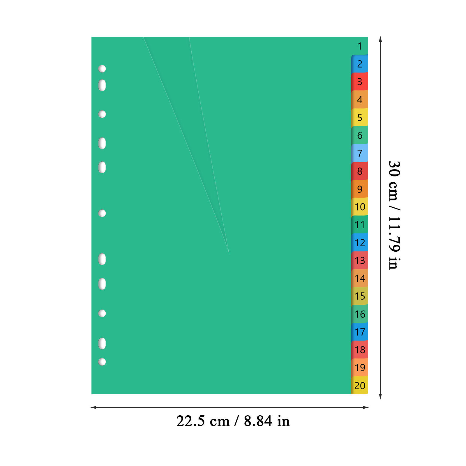 A4 Kleurrijke Plastic Tabbladv - Tab Divider A4 recensie en prijs