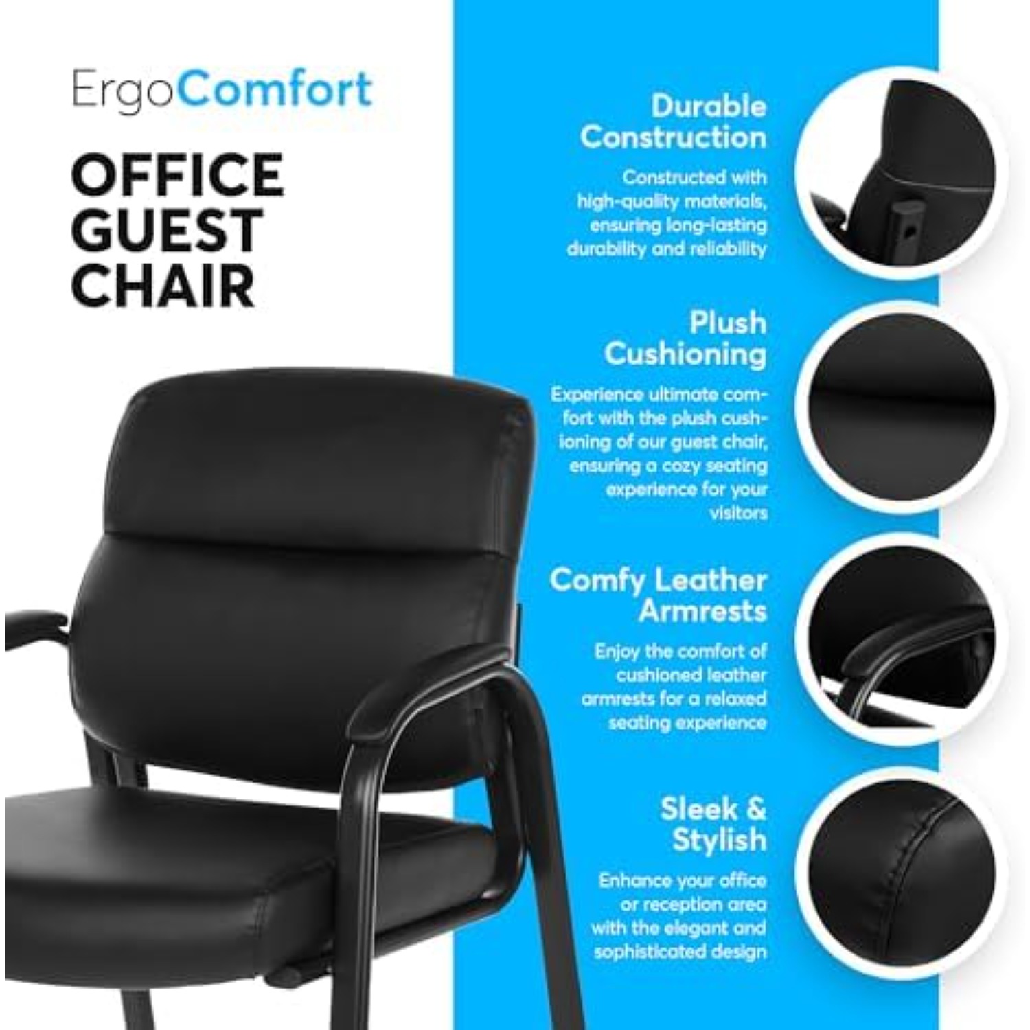 Leren gastenstoel met gevoerde - Leather Desk Pad recensie en prijs