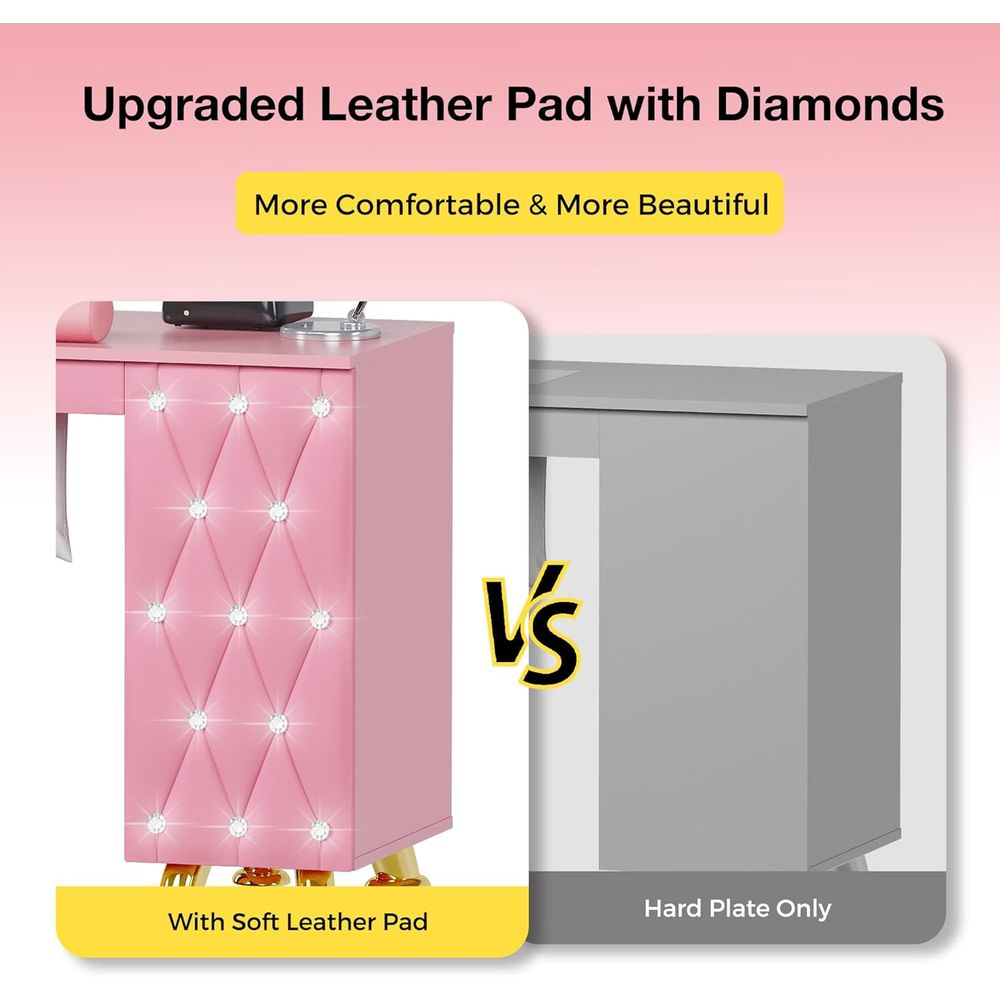 Manicuretafel Nageltafel met s - Leather Desk Pad recensie en prijs