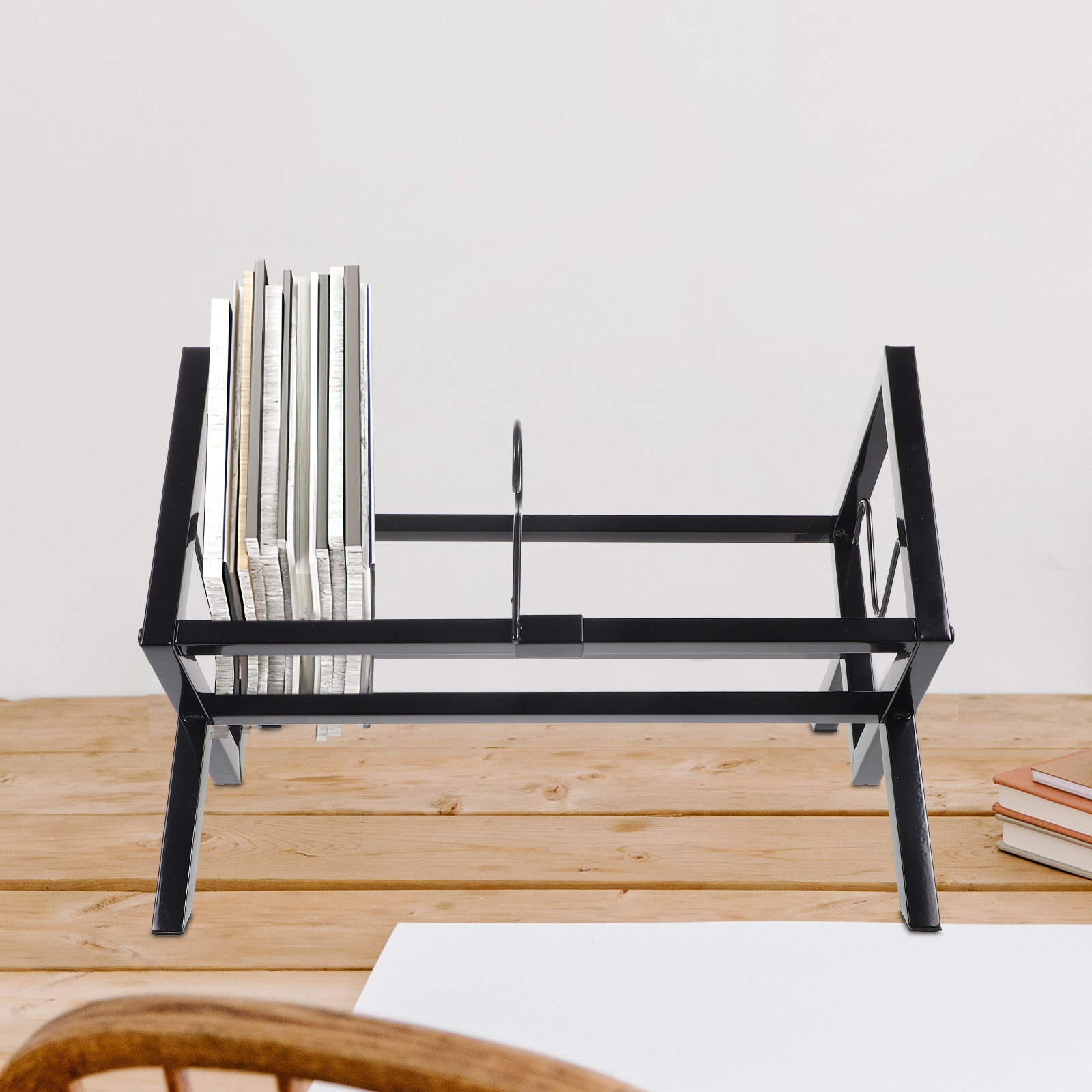 Vinylplatenopbergrek Desktop D - Magazine Holder Rack recensie en prijs