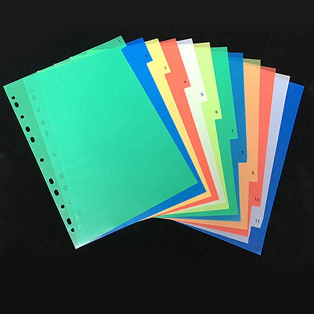 40 stuks A4 felle kleuren inde - Tab Divider A4 recensie en prijs