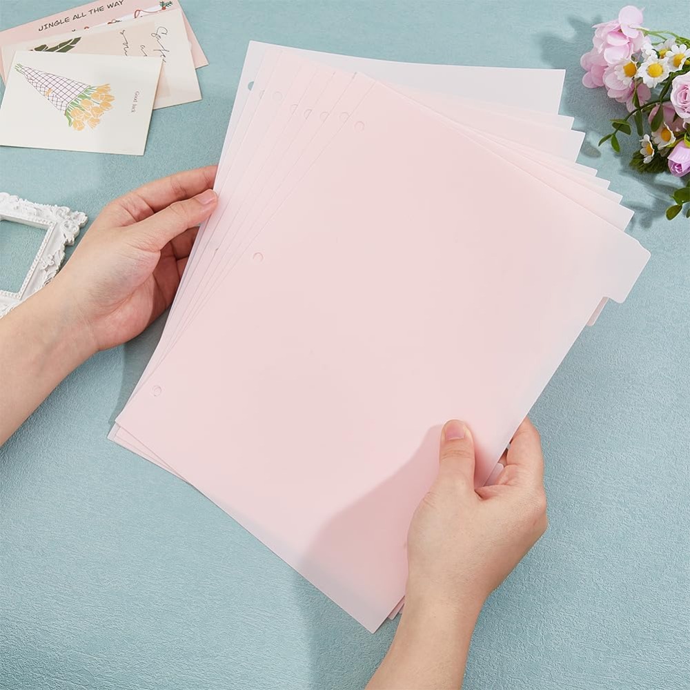 16 vellen 3 ringen A4 roze bin - Tab Divider A4 recensie en prijs