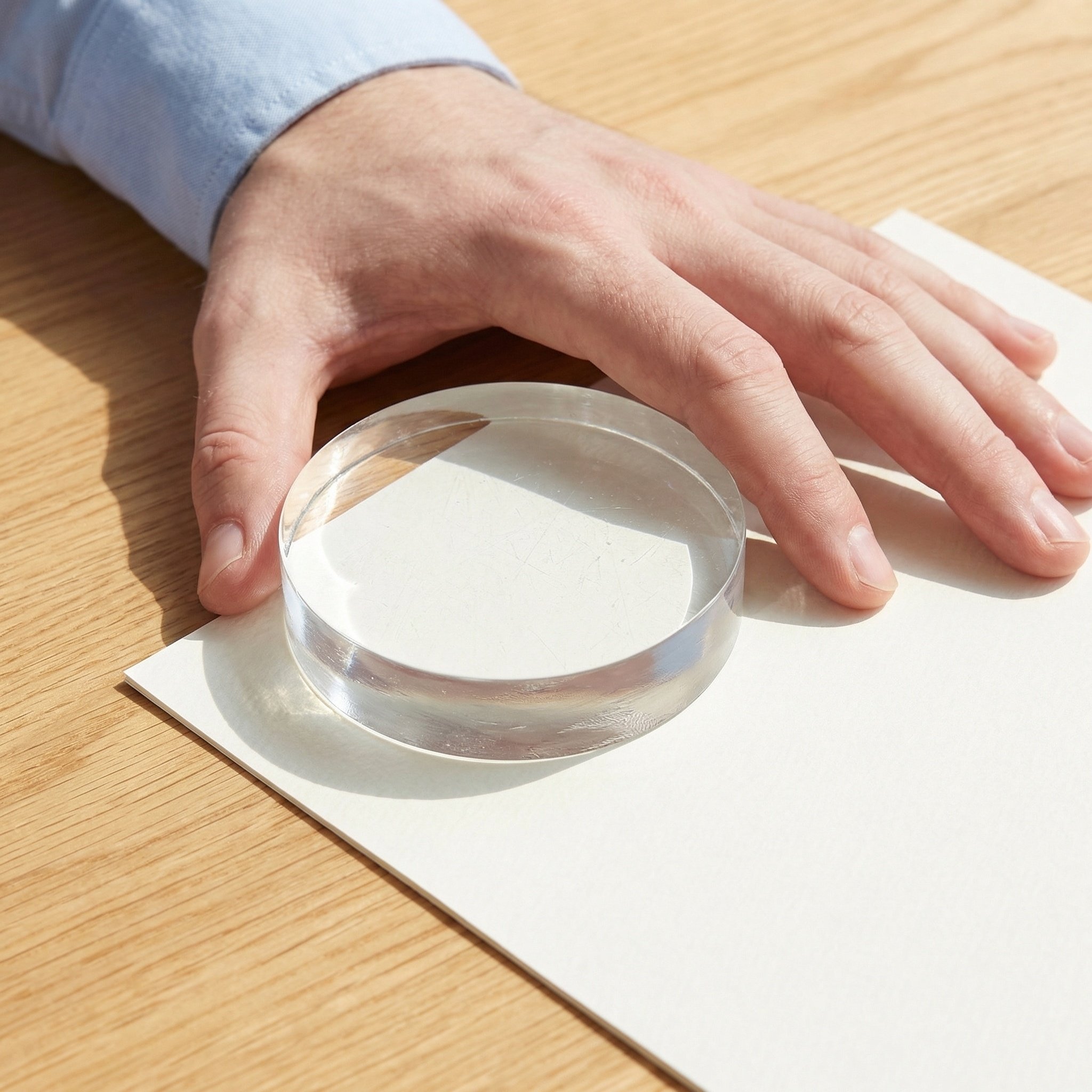 Helder rond kristallen presse- - Paper Weight Crystal recensie en prijs