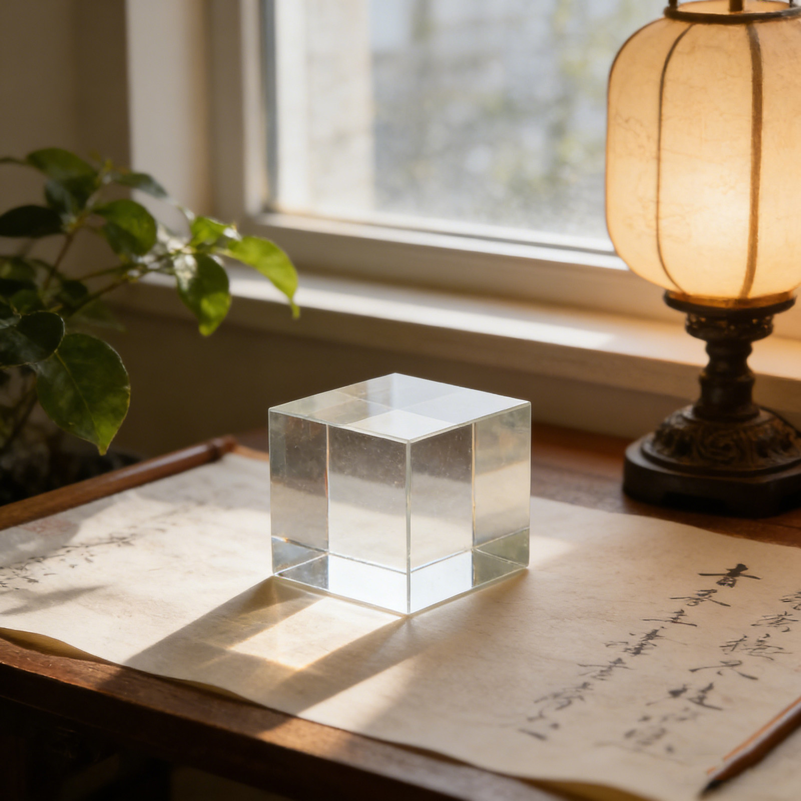 Vierkante kristallen papiergew - Book Weight Glass recensie en prijs