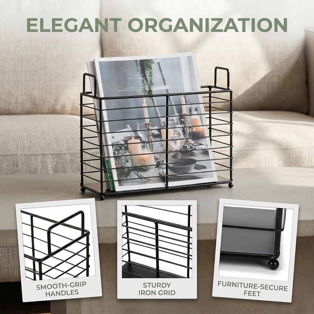 Metalen tijdschriftenrek, opbe - Magazine Holder Rack recensie en prijs