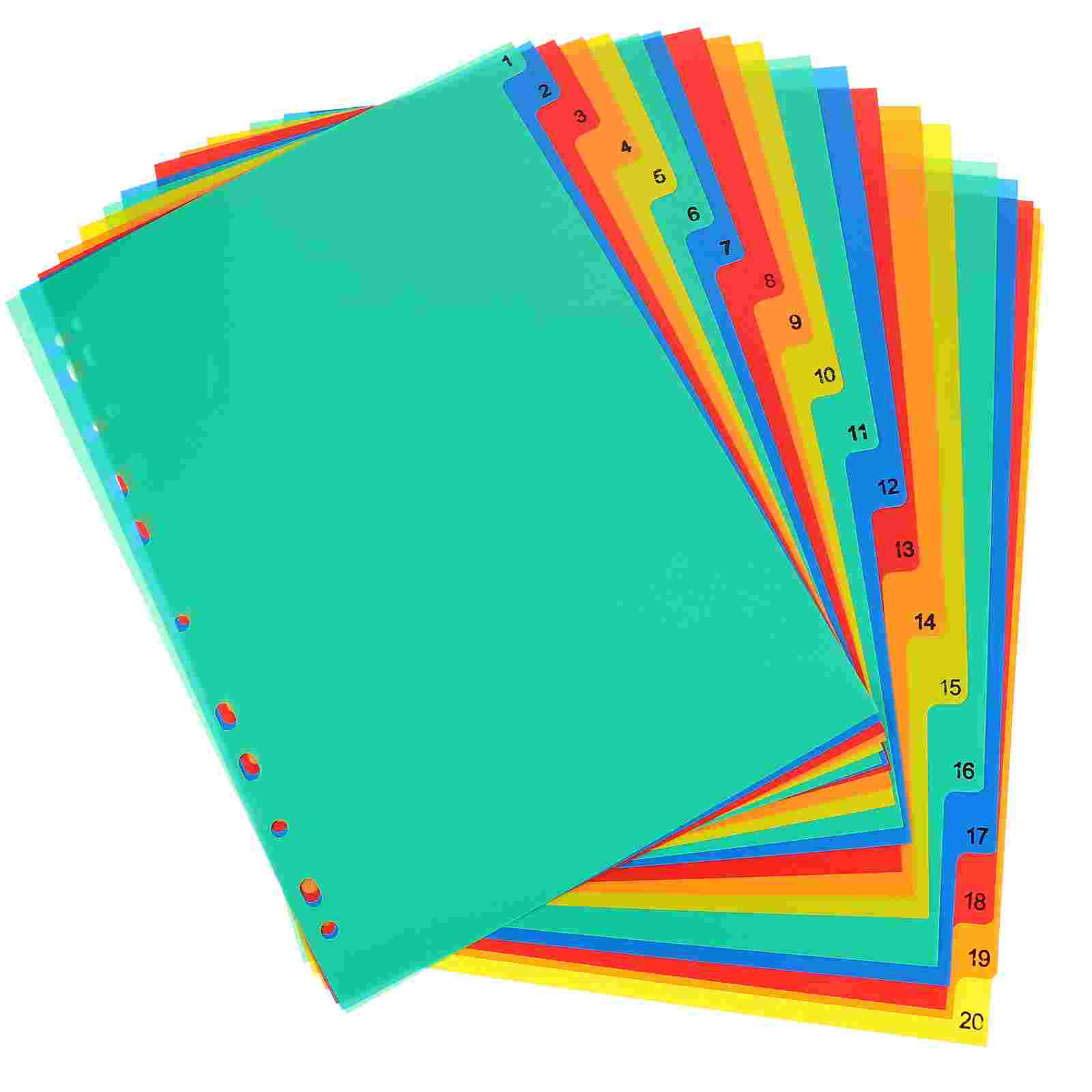 20 Stuks A4 Gescheiden Losblad - Tab Divider A4 recensie en prijs