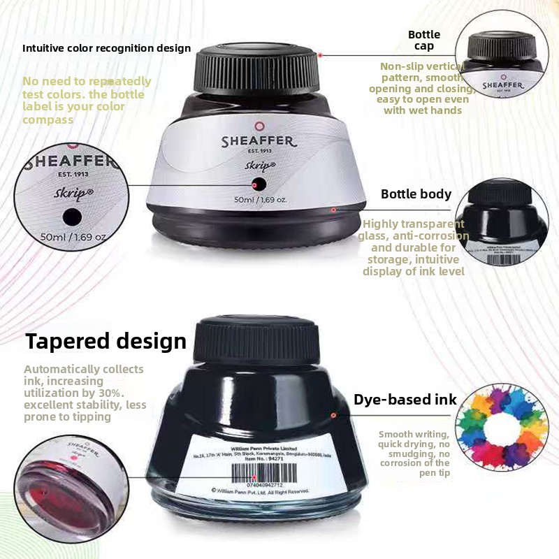 Amerikaanse SHEAFFER Kleur Dye - Fountain Pen Bottled Ink recensie en prijs