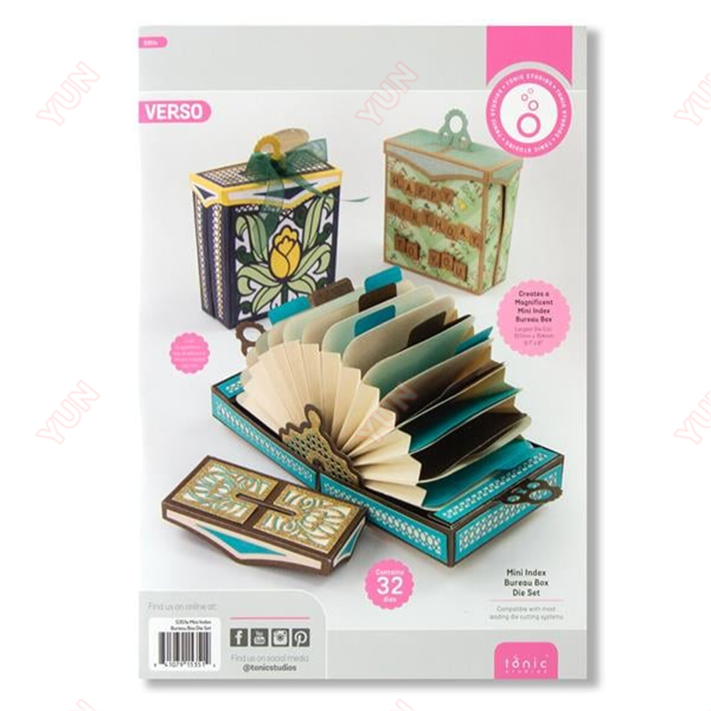 Mini Index Bureau Box Die Set  - Card Index Box recensie en prijs