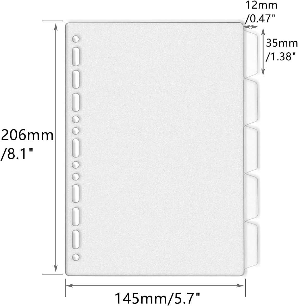 A4 A5 B5 Binder Verdelers Gene - Tab Divider A4 recensie en prijs