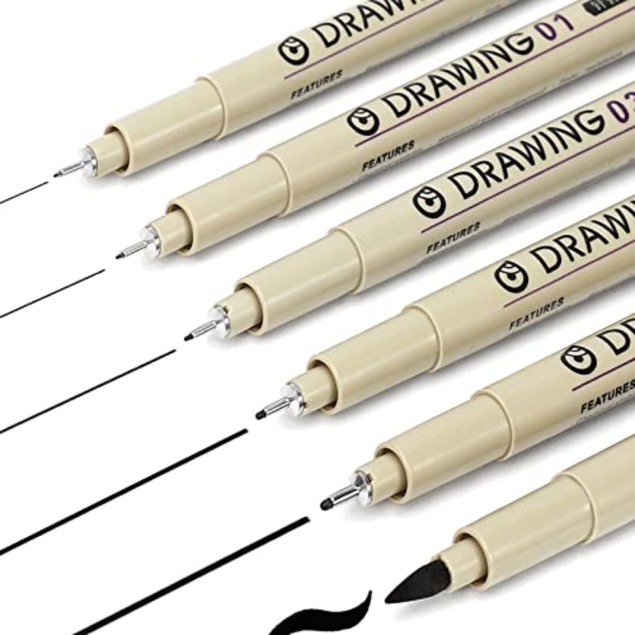 Muchcute Micro liner Tekening  - Archive Box Set recensie en prijs