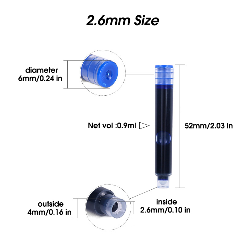 50 stuks Vulpen Inktcartridge  - Fountain Pen Bottled Ink recensie en prijs