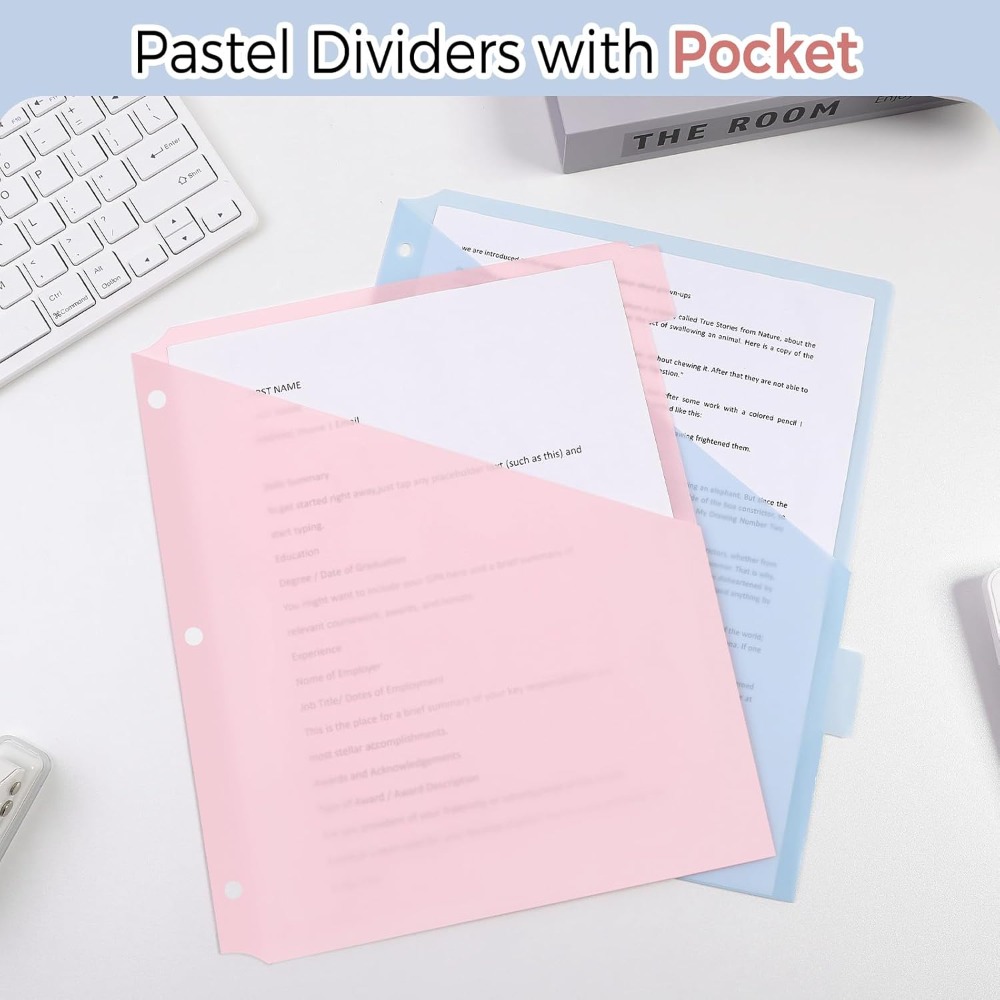 8 stuks A4 Pastel Binder Divid - Tab Divider A4 recensie en prijs