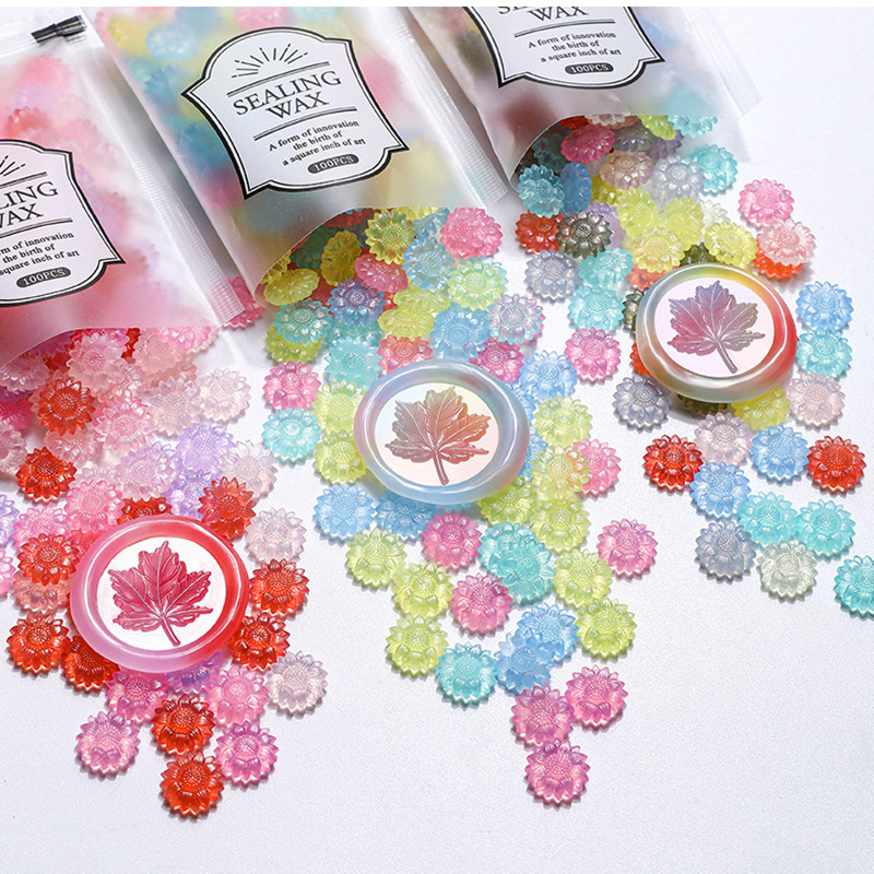 100 stks Doorschijnende Zonneb - Wax Seal Stamp Set recensie en prijs