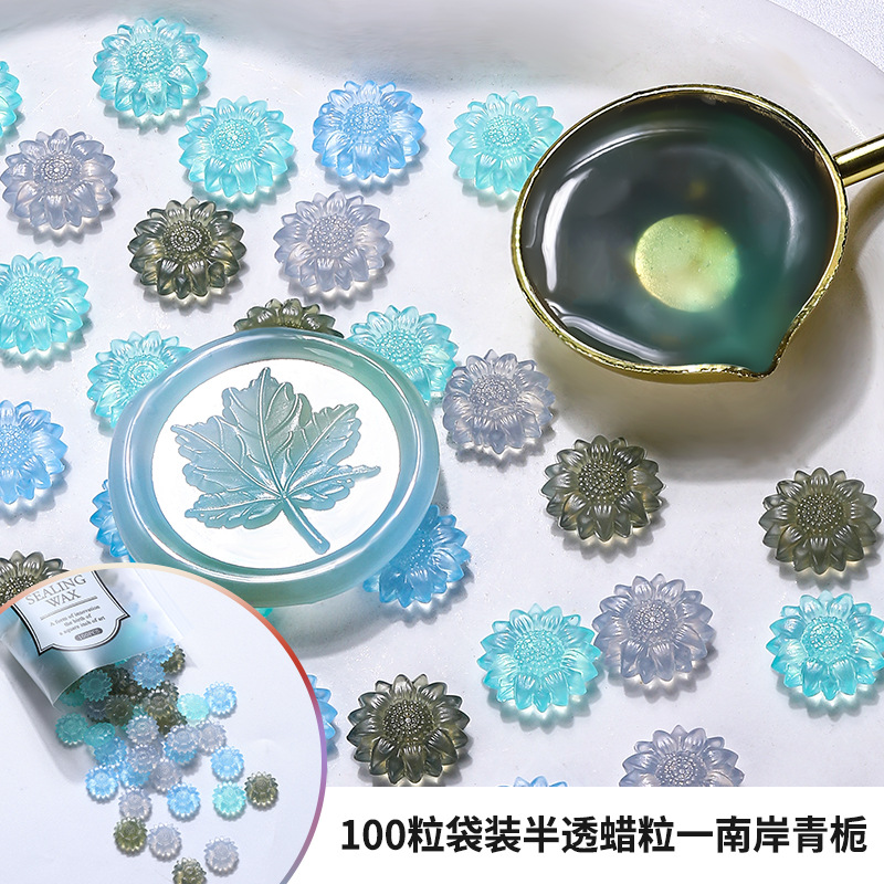 100 stks Doorschijnende Zonneb - Wax Seal Stamp Set recensie en prijs