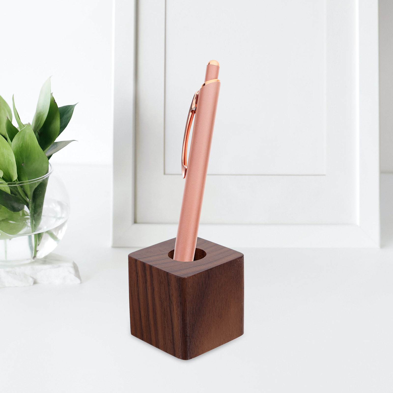 Houten penhouder van walnoot,  - Pen Rest Single recensie en prijs