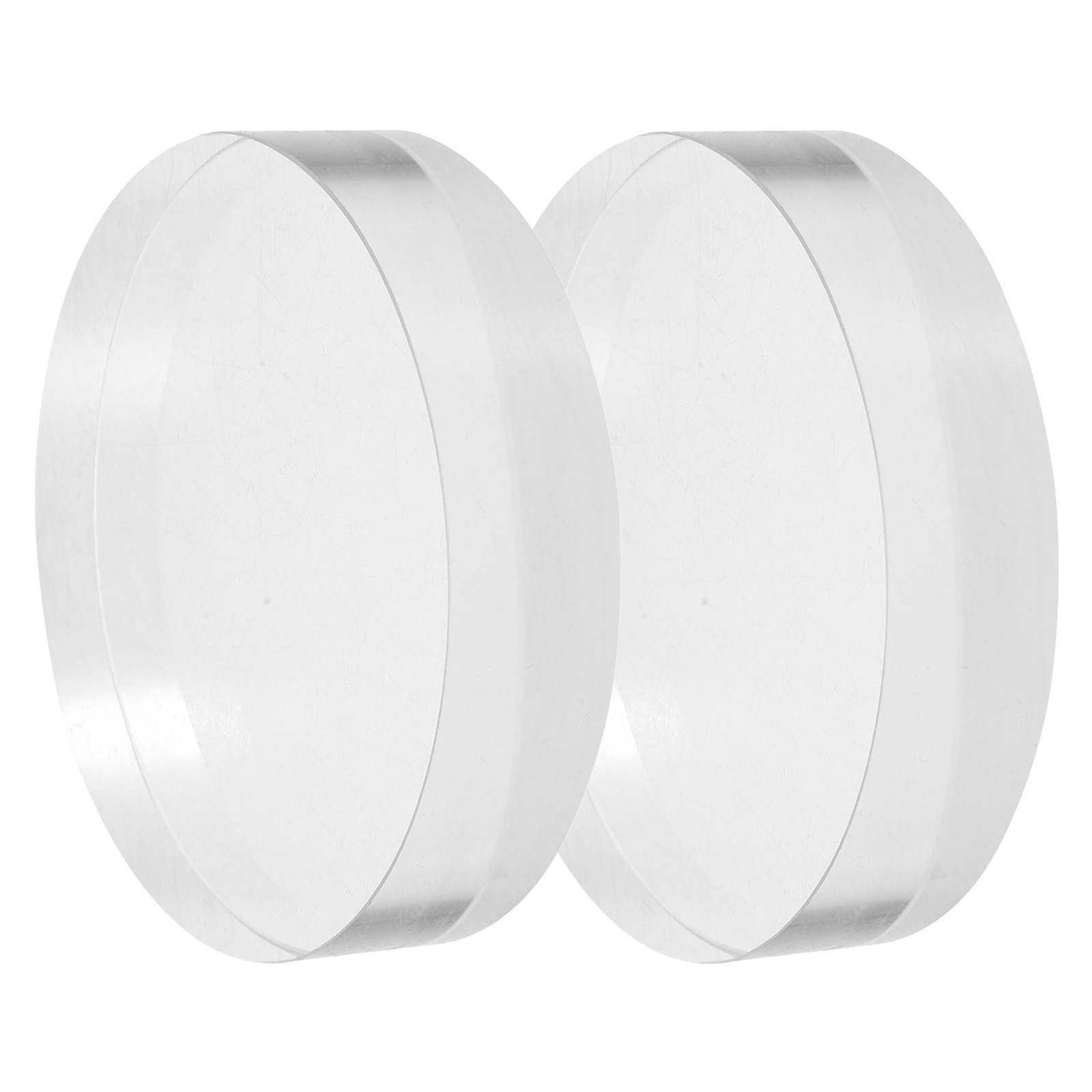 2 stuks transparant rond glaze - Book Weight Glass recensie en prijs