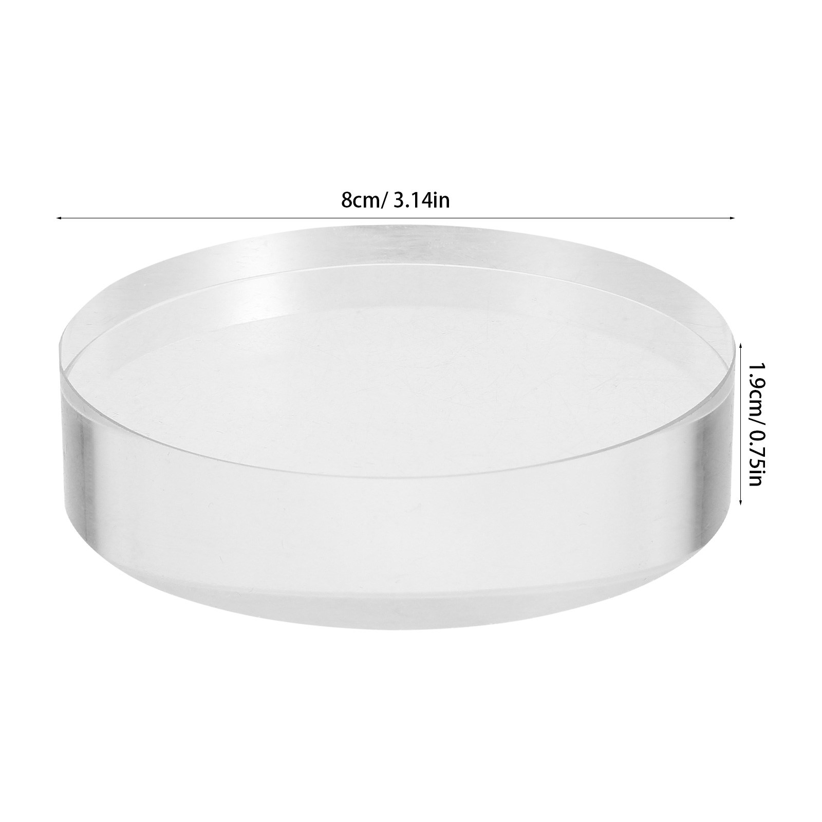 2 stuks transparant rond glaze - Book Weight Glass recensie en prijs